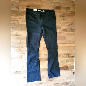 Long foxy black jeans